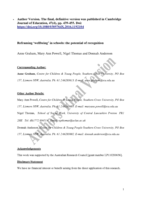 Reframing ‘well-being’ in schools: the potential of recognition