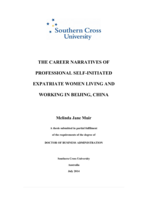 The career narratives of professional self-initiated expatriate women living and working in Beijing, China