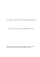 ICT equity and the NSW computing skills test