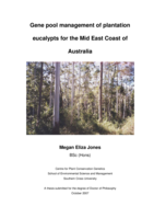 Gene pool management of plantation eucalypts for the mid East Coast of Australia