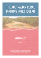 ARBI Toolkit: A resource for planning maternity services in rural and remote Australia