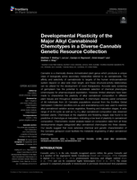 Developmental plasticity of the major Alkyl Cannabinoid chemotypes in a diverse Cannabis genetic resource collection