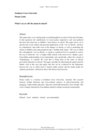 What’s on (or off) the menu in school?