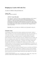 Bringing my creative self to the fore: accounts of a reflexive research endevour