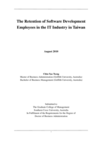 The retention of software development employees in the IT industry in Taiwan