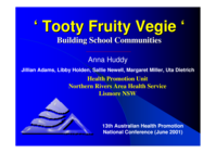 Tooty Fruity Vegie project: building school communities
