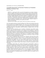 Compatible deterministic and stochastic predictions by probabilistic modelling of individual trees