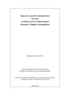 Molecular phylogenetics of the Australian elapid snakes: (Serpentes: Elapidae, Hydrophiinae)