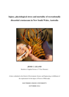 Injury, physiological stress and mortality of recreationally discarded crustaceans in New South Wales, Australia