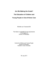 Are we making the grade? The education of children and young people in out-of-home care