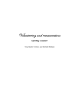 Volunteering and remuneration: can they co-exist?