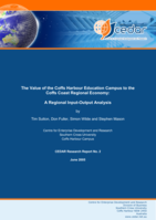 The value of the Coffs Harbour Education Campus to the Coffs Coast regional economy: a regional input-output analysis: report to Coffs Harbour Education Campus