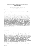 Applying visitor preference criteria to choose pro-wildlife behaviors to ask of zoo visitors