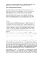 Competency, capability, complexity and computers: exploring a new model for conceptualising end-user computer education