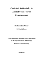 Contested authenticity in Zimbabwean tourist eatertainment