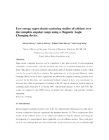 Low energy super-elastic scattering studies of calcium over the complete angular range using a magnetic angle changing device