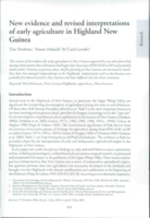 New evidence and revised interpretations of early agriculture in Highland New Guinea