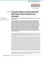 Complex patterns of cannabinoid alkyl side-chain inheritance in cannabis
