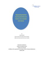 Aligning organisational environmental policy and practice in the Australian coal industry