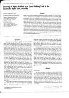 Recovery of alpine herbfield on a closed walking track in the Kosciuszko Alpine Zone, Australia