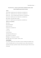 Tooty Fruity Vegie – a recipe for successful volunteer participation in primary schools