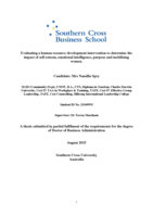 Evaluating a human resource development intervention to determine the impact of self-esteem, emotional intelligence, purpose and mobilising women