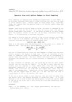 Operator bias with optical wedges in point sampling