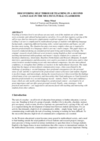 Discovering self through teaching in a second language in the multicultural classroom
