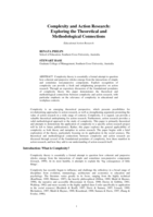 Complexity and action research: exploring the theoretical and methodological connection