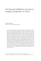 The potential of reflective journals in studying complexity in action