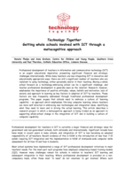 Technology together: getting whole schools involved with ICT through a metacognitive approach