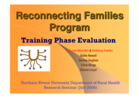 Reconnecting Families Program: training phase evaluation