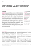 Midwifery abdication:  is it acknowledged or discussed within the midwifery literature: an integrative review