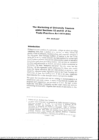The marketing of university courses under Sections 52 and 53 of the Trade Practices Act 1974 (Cth)