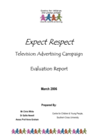 Expect Respect television advertising campaign: evaluation report