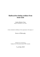 Radiocarbon dating residues from stone tools