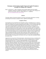 Heutagogy and developing capable people and capable workplaces: strategies for dealing with complexity