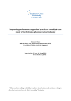 Improving performance appraisal practices : a multiple case study of the Pakistan pharmaceutical industry