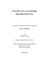 Ecology of a saltmarsh restoration site