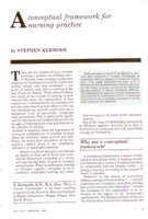 A conceptual framework for nursing practice