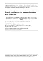 Arsenic mobilization in a seawater inundated acid sulfate soil