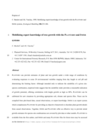 Mobilizing expert knowledge of tree growth with the PLANTGRO and INFER systems