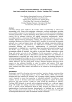 Making connections within the Asia-Pacific region: case study around the Mentoring for Effective Teaching (MET) program