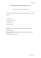 Facilitating student well-being: relationships do matter