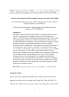 A review and evaluation of China's quality assurance system for tour guiding