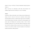 Personal transformation through long-distance walking