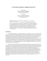 An e-learning comparative alignment framework