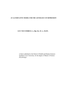 An alternative model for the aetiology of depression