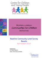 Murwillumbah Communities for Children Initiative: baseline community-level survey results