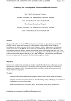 Technology for assessing open and distance learners